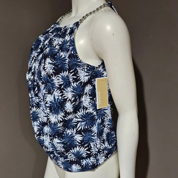 Michael Kors  Blouson High-Neck Tankini Top - Picture 3 of 9